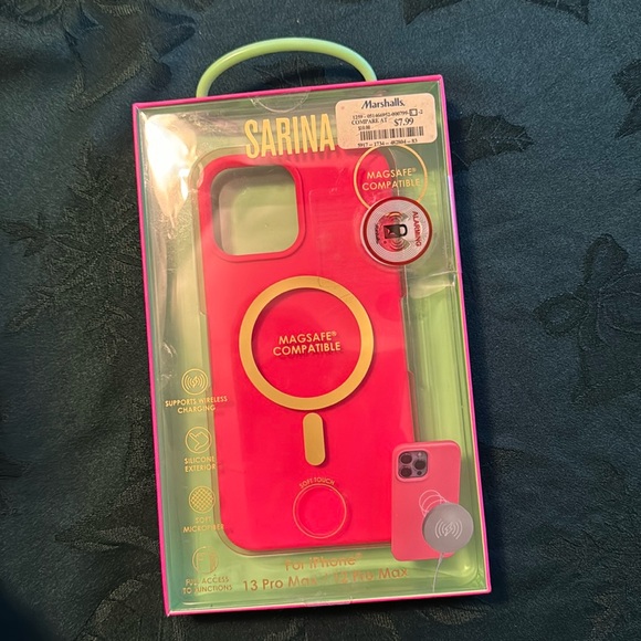 Hot Pink Sarina MagSafe iPhone 13 Pro Max / 12 Pro Max Case - Picture 1 of 2